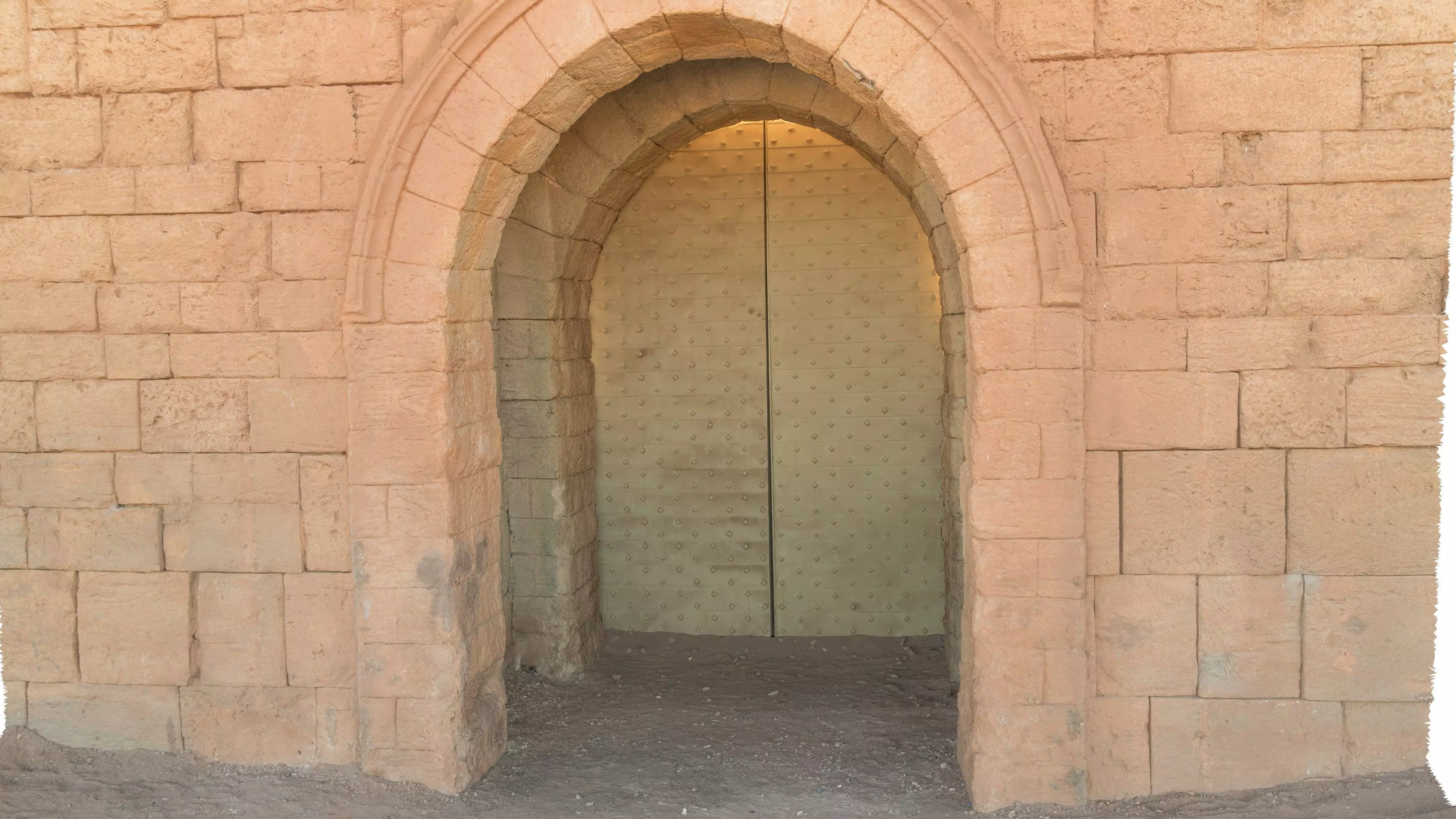 Medieval city gate 3D model