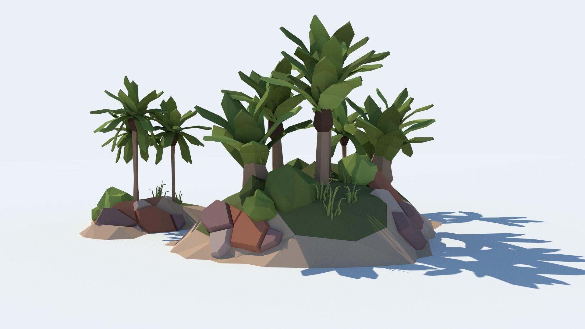Low Poly Tree Pack Free low-poly 3D model_5