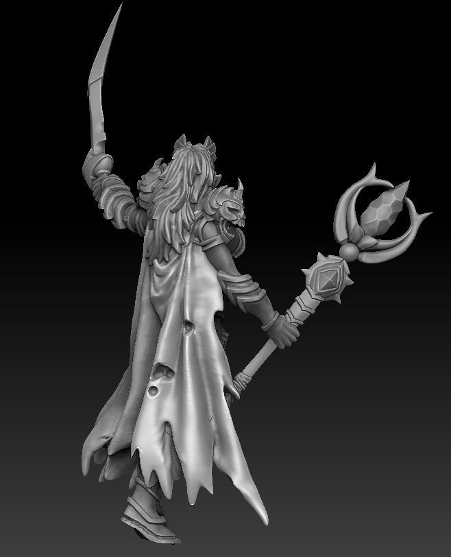 Dark Elf 3D print model_2