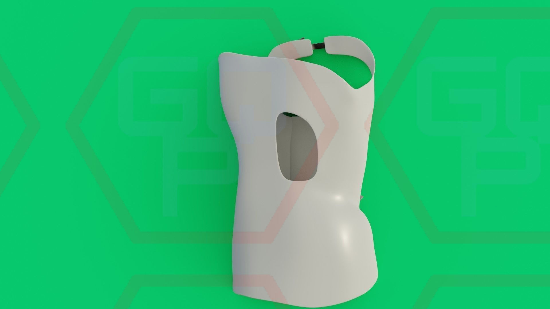 Orthopedic Corset Brace 3D model Low-poly 3D model_11