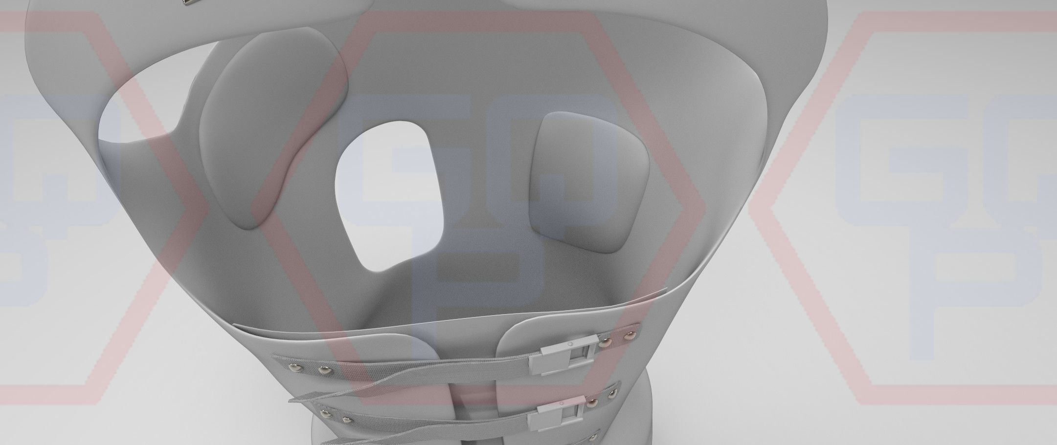 Orthopedic Corset Brace 3D model Low-poly 3D model_9