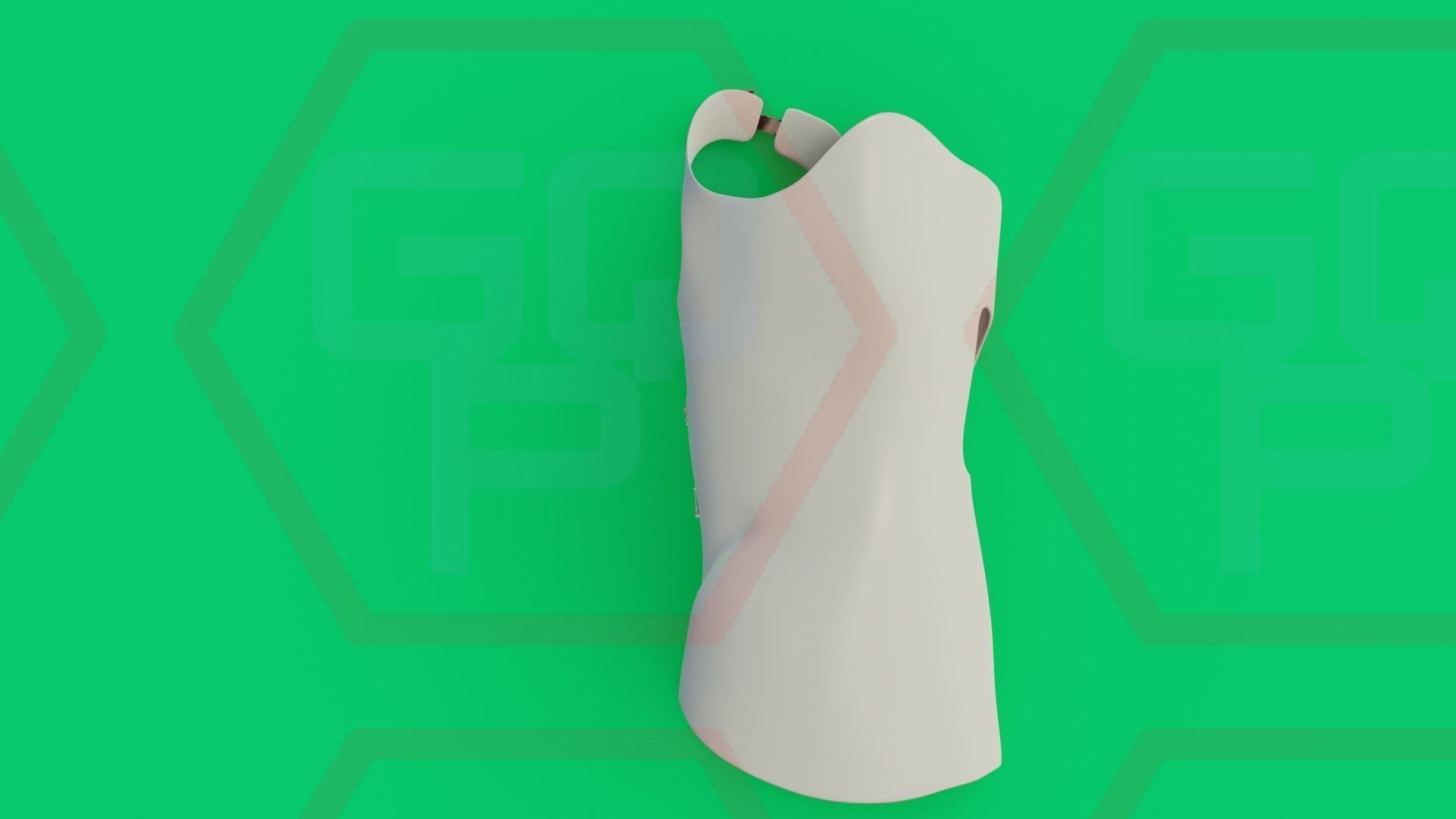 Orthopedic Corset Brace 3D model Low-poly 3D model_14