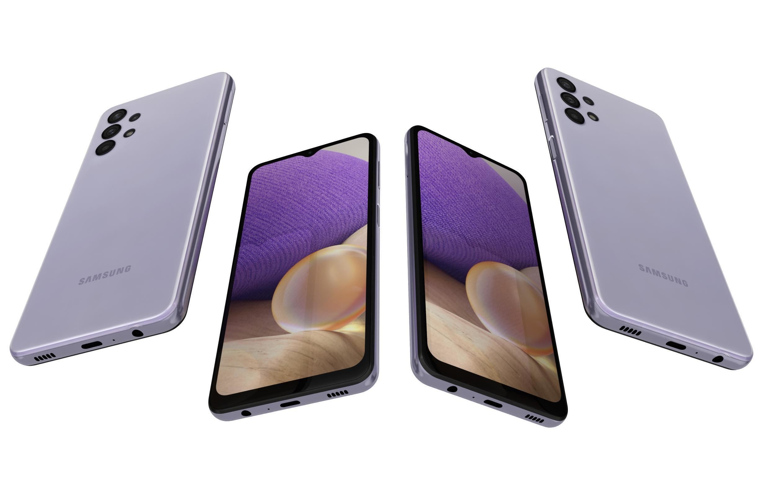 Samsung Galaxy A32 Awesome Violet 3D model_5