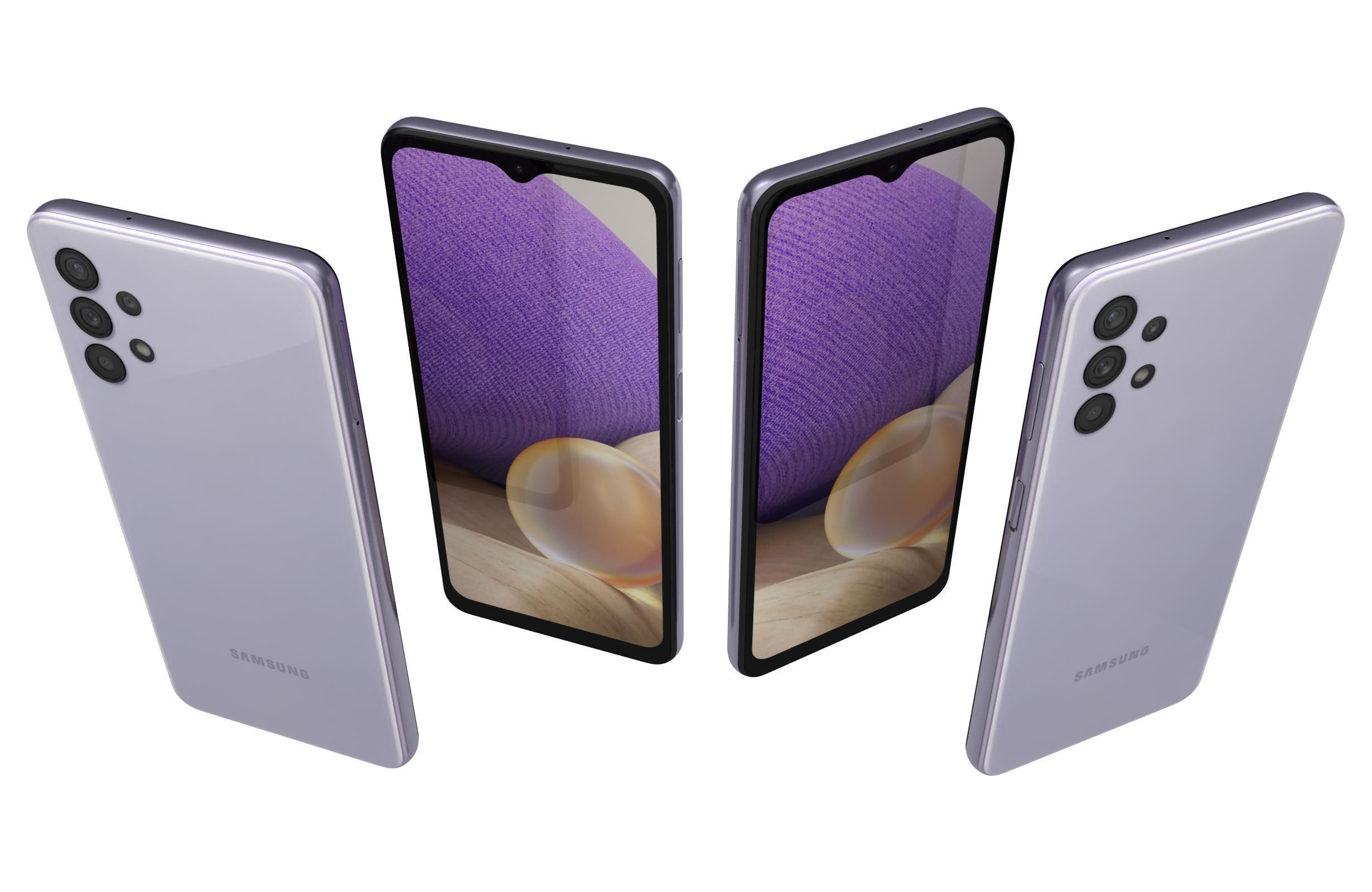 Samsung Galaxy A32 Awesome Violet 3D model_4