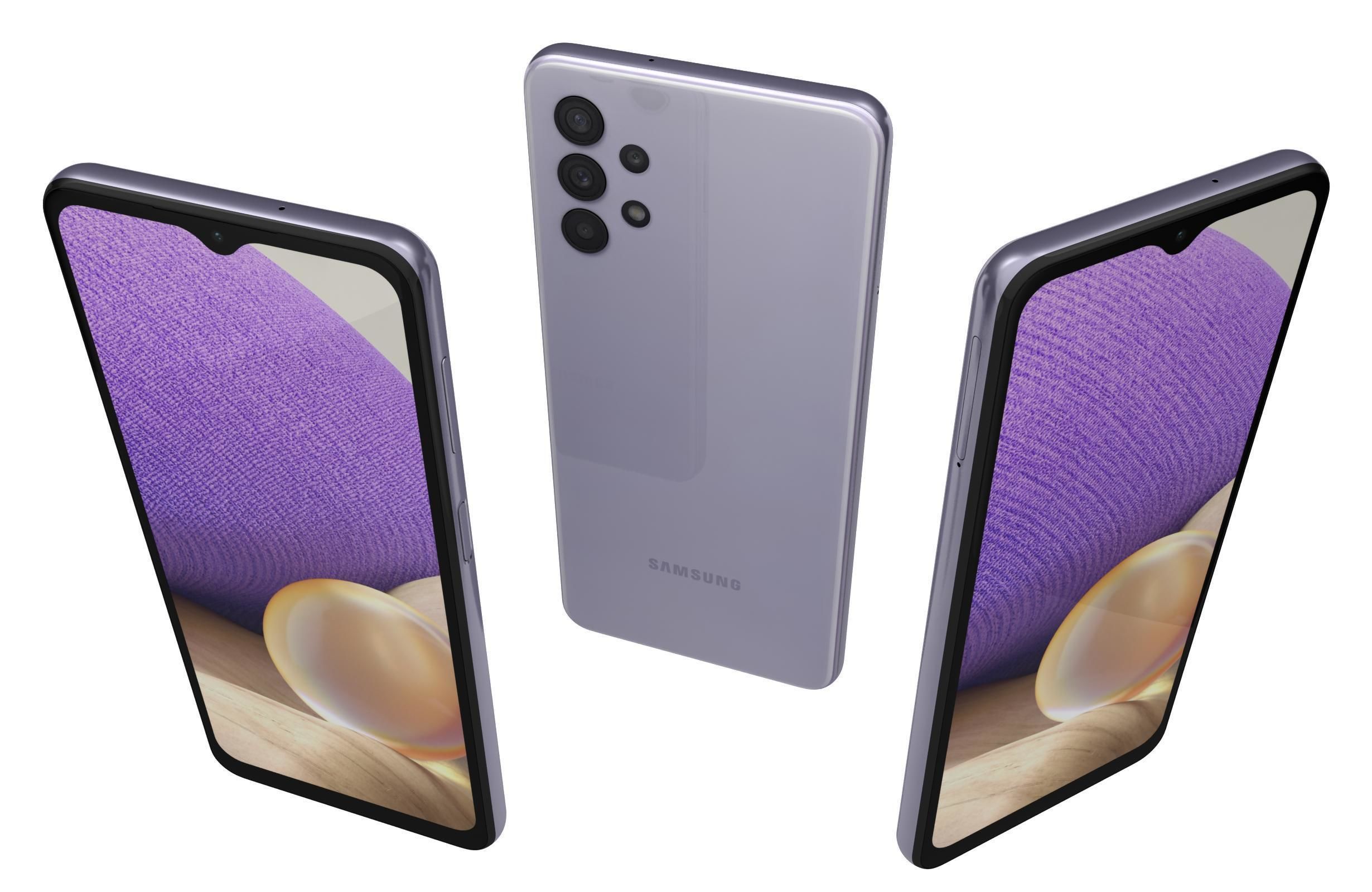 Samsung Galaxy A32 Awesome Violet 3D model_1