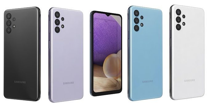 Samsung Galaxy A32 All Colors 3D model
