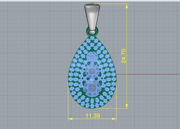Pendant 1077 3D print model_4