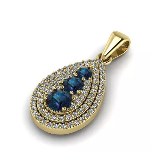 Pendant 1077 3D print model_0