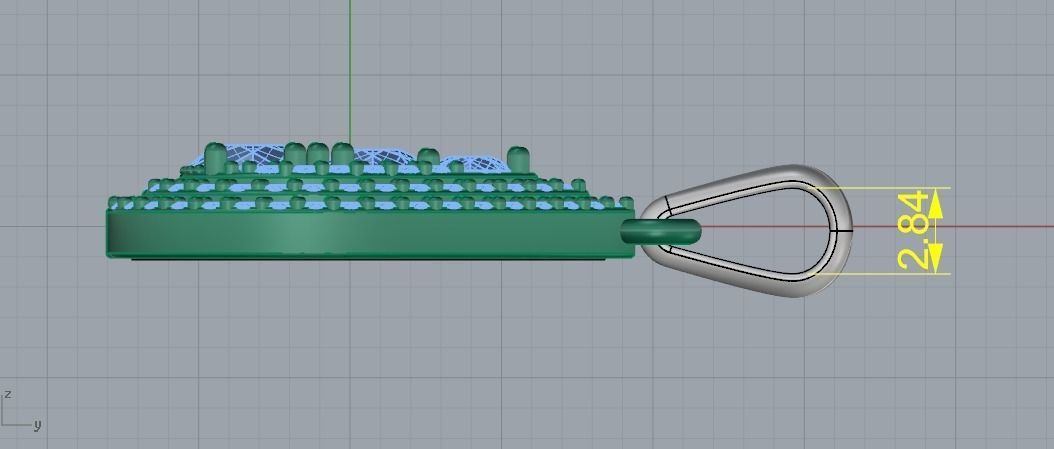 Pendant 1077 3D print model_5