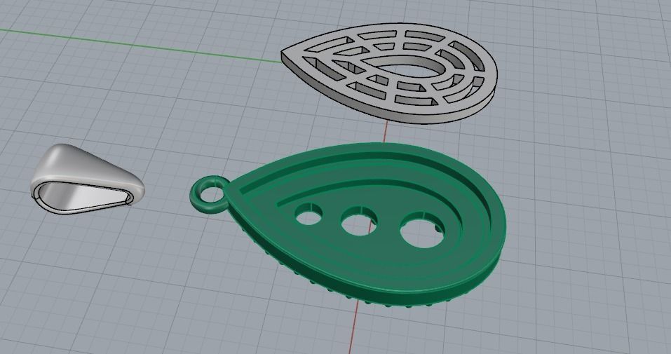Pendant 1077 3D print model_8
