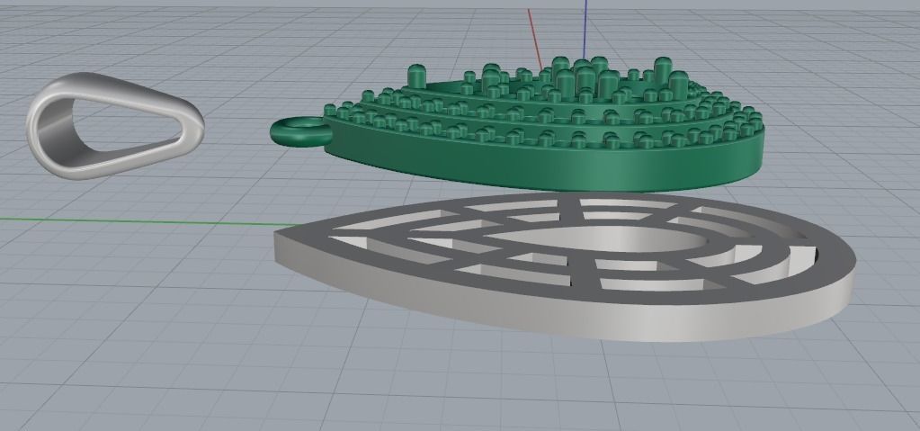 Pendant 1077 3D print model_7