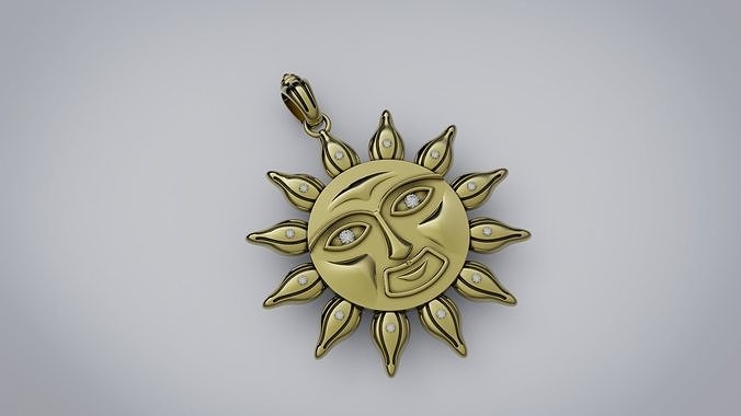 pendant sun 3D print model