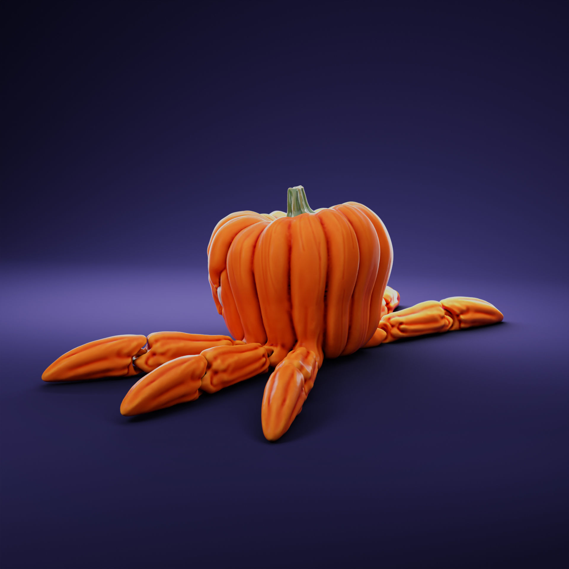 FLEXI HALLOWEEN PUMPKIN PRINT-IN-PLACE 3D print model_3