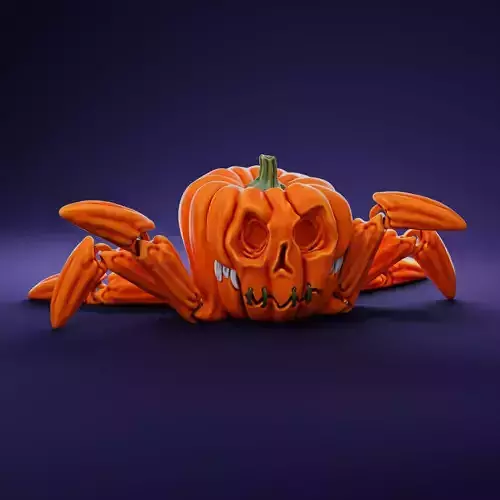 FLEXI HALLOWEEN PUMPKIN PRINT-IN-PLACE 3D print model