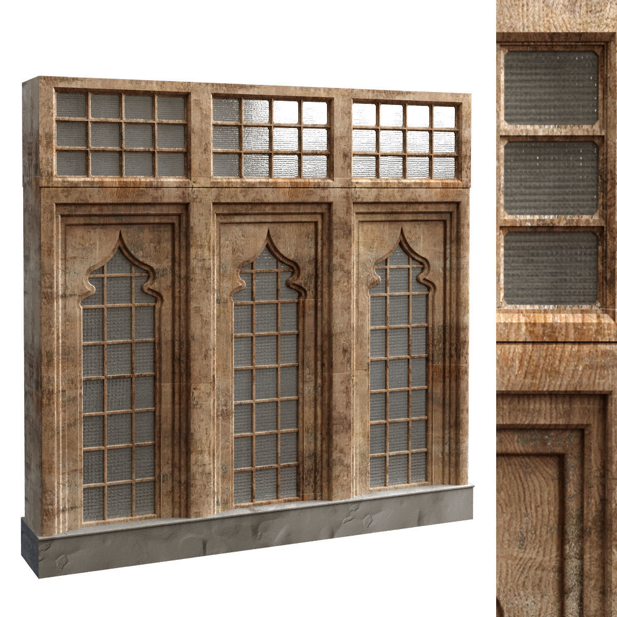 islamic arabic turkish building kitbash vol 1 Low-poly 3D model_30