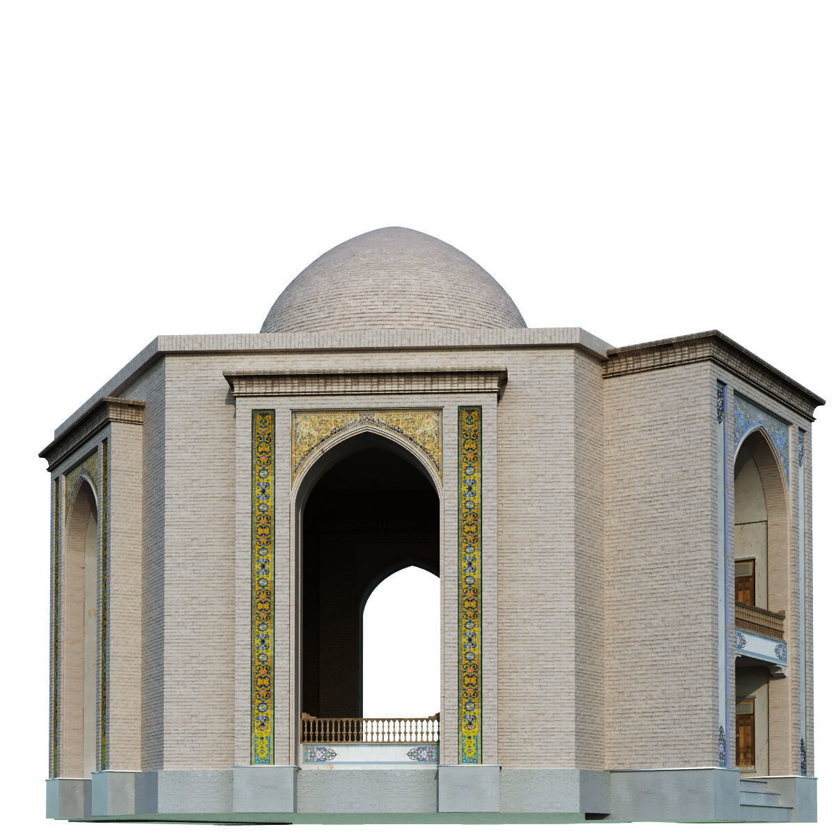 islamic arabic turkish building kitbash vol 1 Low-poly 3D model_20