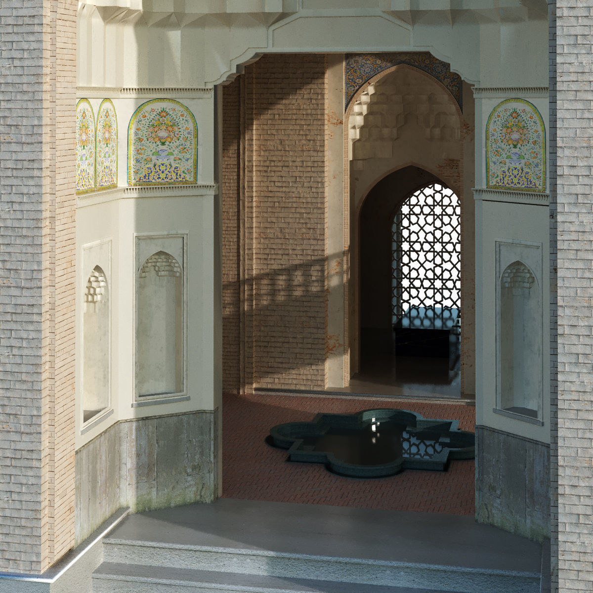 islamic arabic turkish building kitbash vol 1 Low-poly 3D model_8