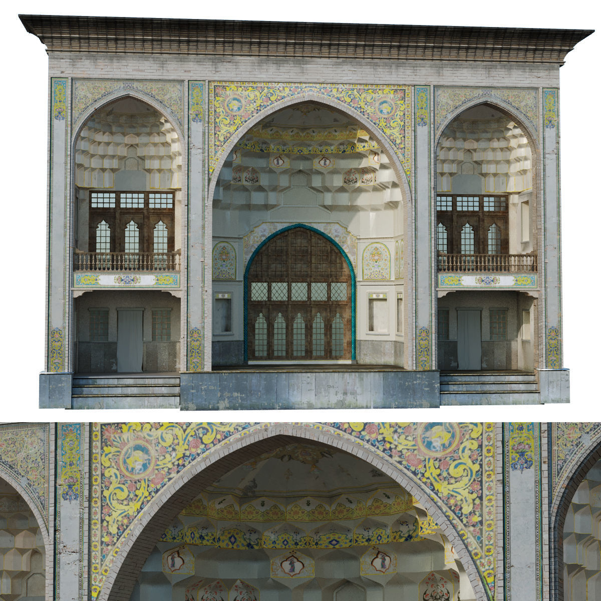 islamic arabic turkish building kitbash vol 1 Low-poly 3D model_2