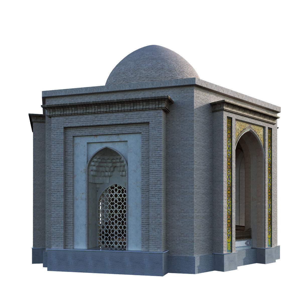 islamic arabic turkish building kitbash vol 1 Low-poly 3D model_28