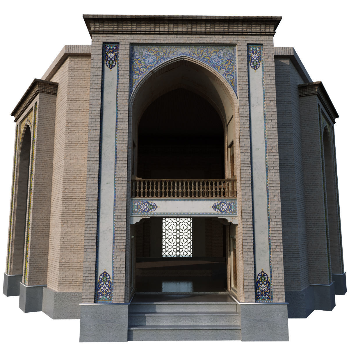 islamic arabic turkish building kitbash vol 1 Low-poly 3D model_18
