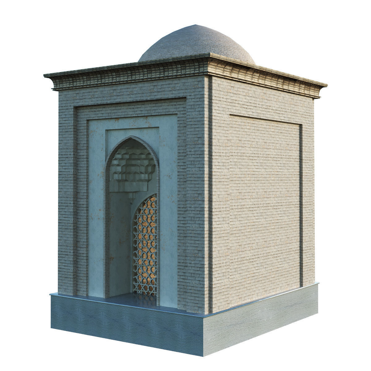 islamic arabic turkish building kitbash vol 1 Low-poly 3D model_26