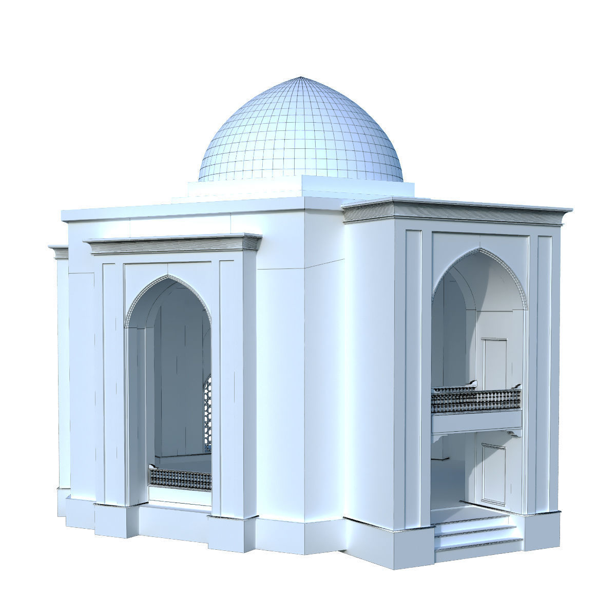 islamic arabic turkish building kitbash vol 1 Low-poly 3D model_22