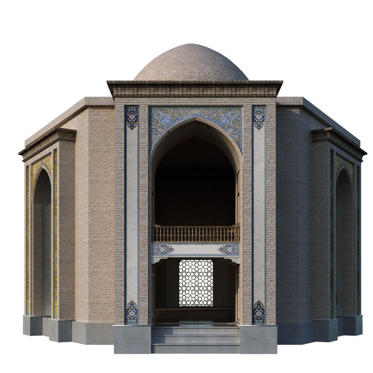 islamic arabic turkish building kitbash vol 1 Low-poly 3D model_16