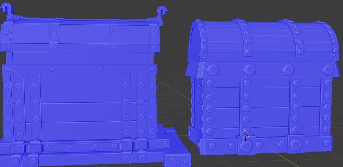 Treasure chest Game ready assest Low-poly 3D model_31