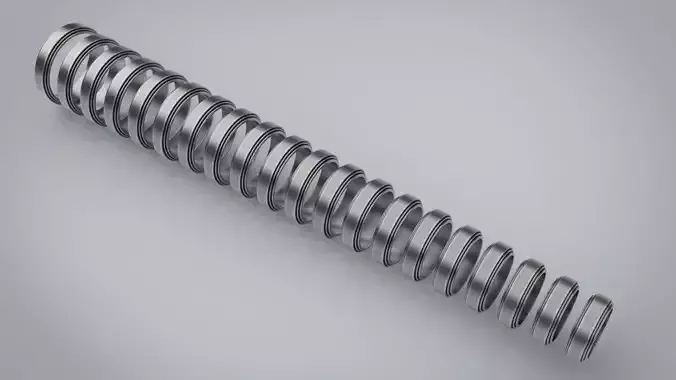 Brand set DAMOUR 20 rings