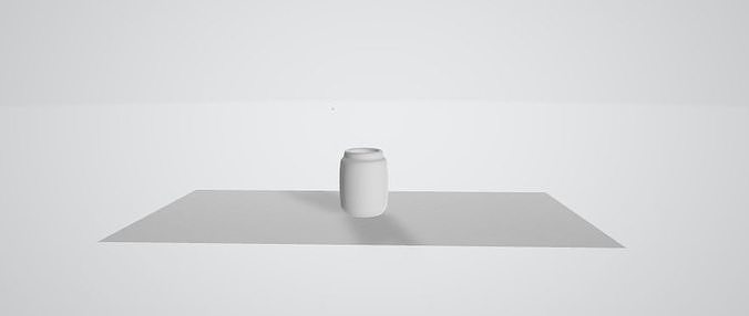 Container Jar Low-poly 3D model