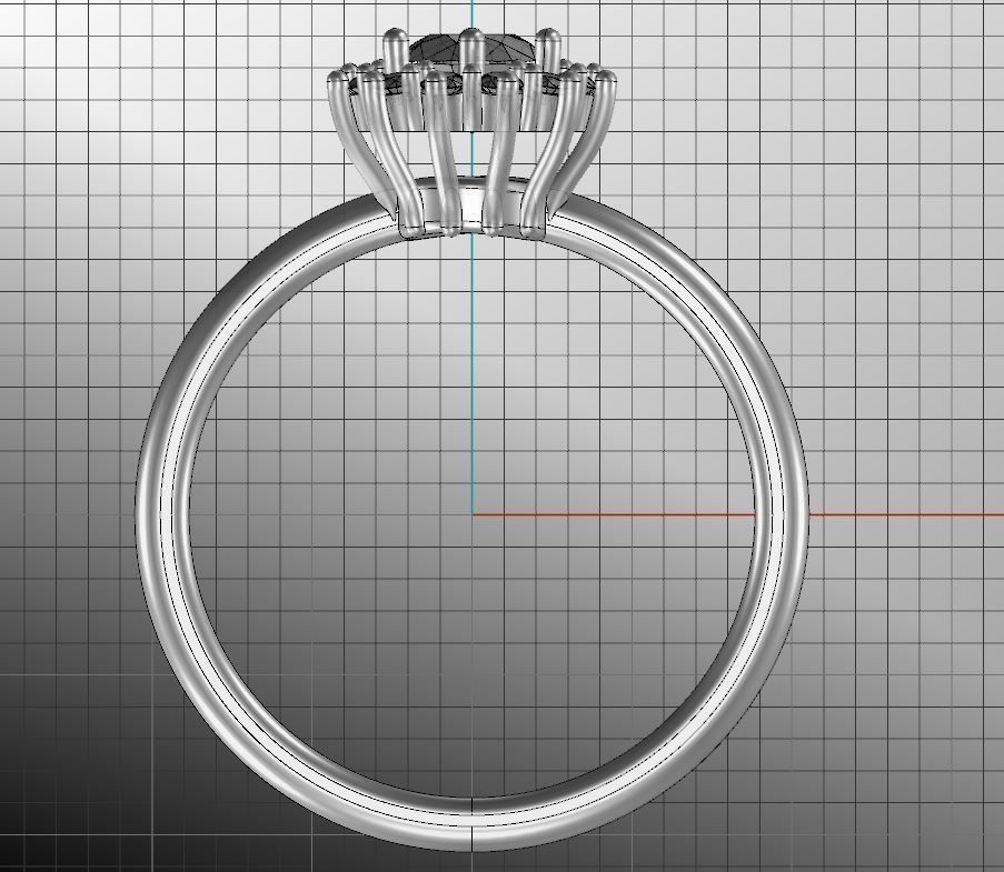 Engagement diamond ring  ready for print 3D print model_4