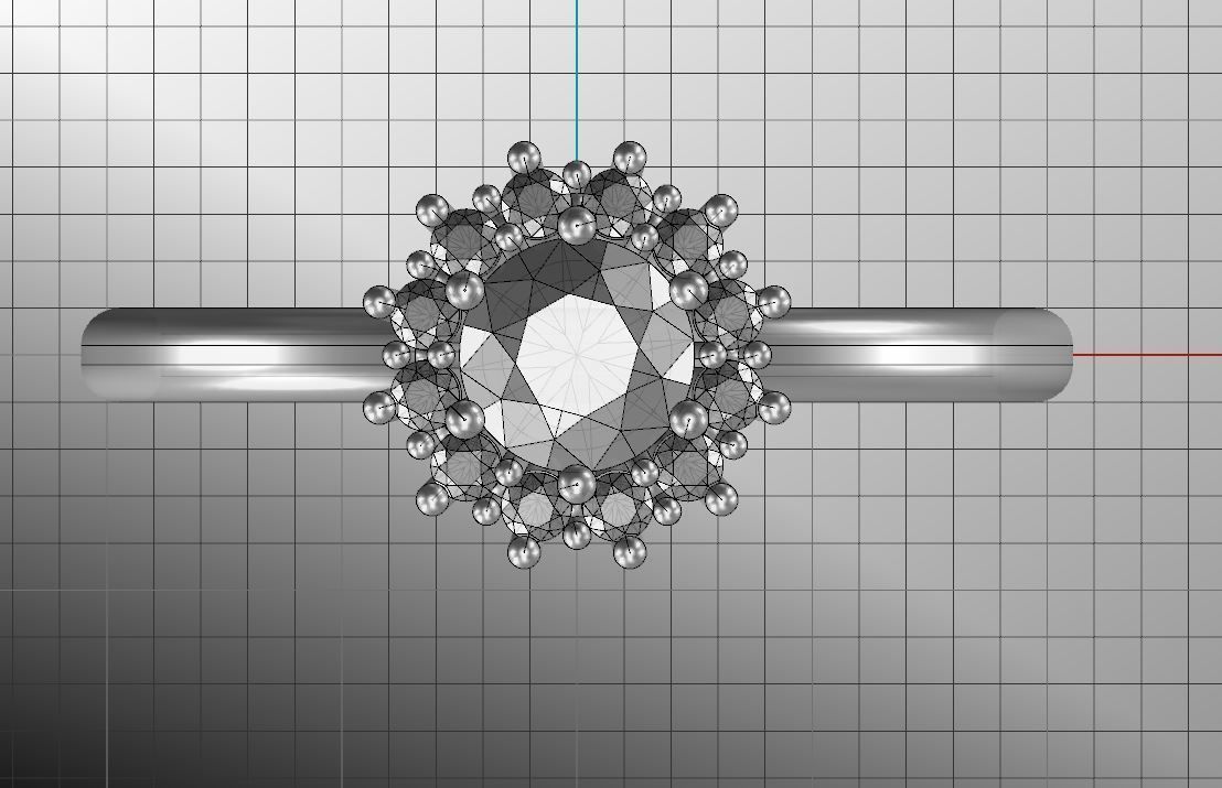 Engagement diamond ring  ready for print 3D print model_6