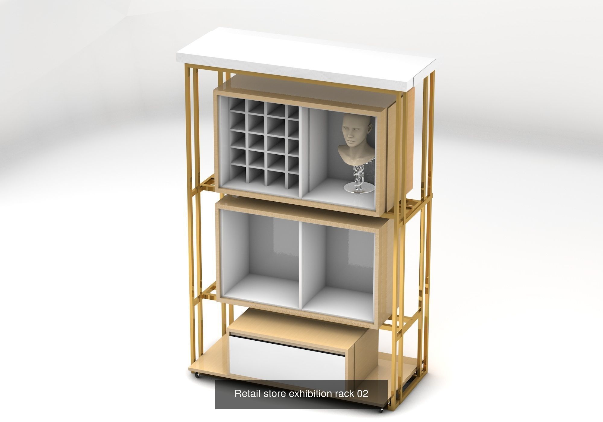 Retail display solution pack 3D Model Collection_6