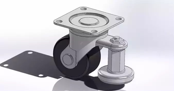 Casters wheel CGAN75-M Free 3D model