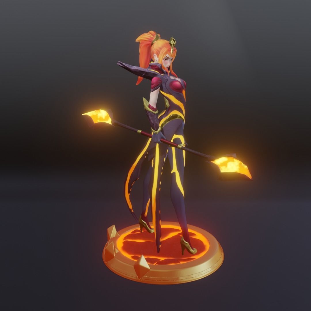 Elementalist Lux Magma League of Legends 3D print model_1