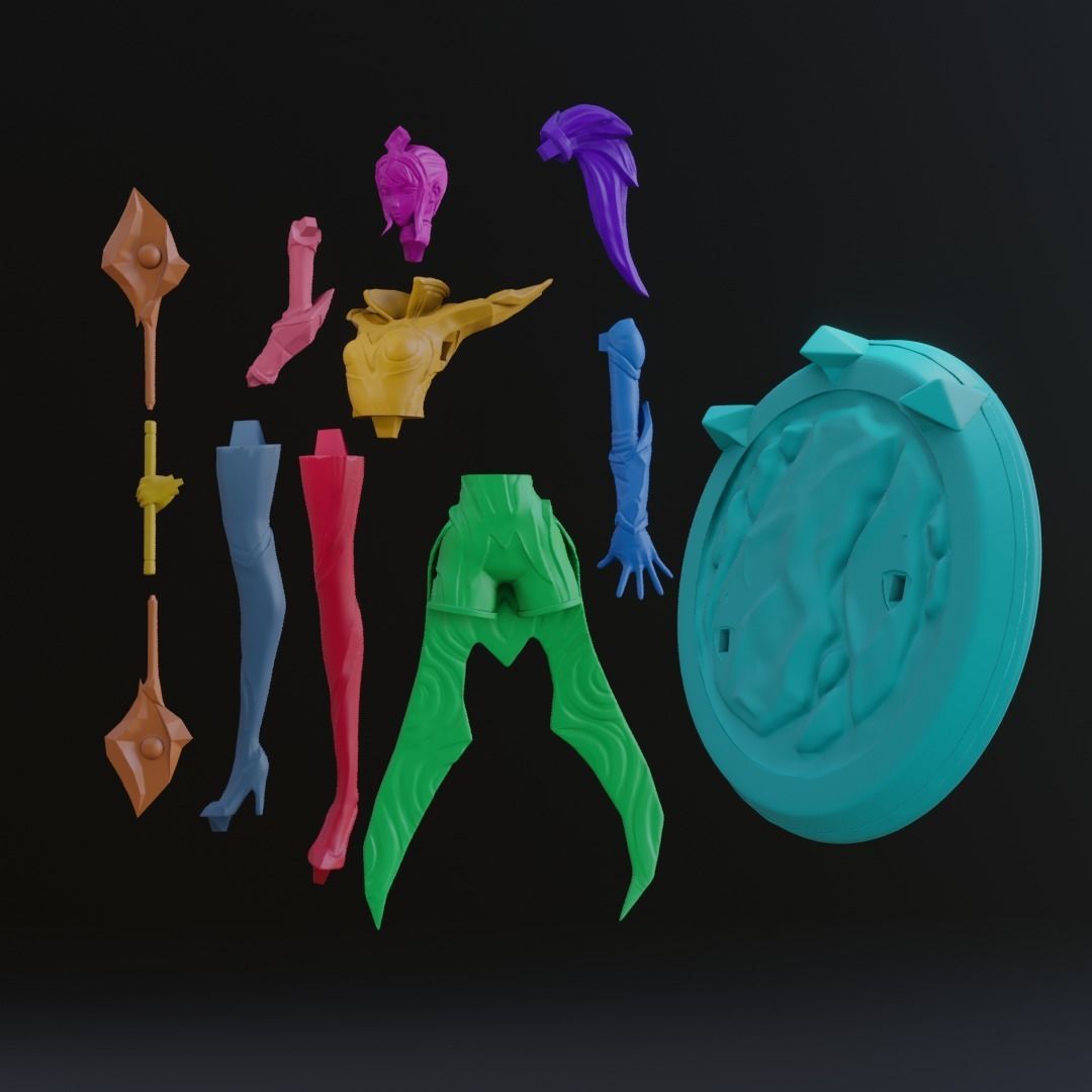 Elementalist Lux Magma League of Legends 3D print model_7
