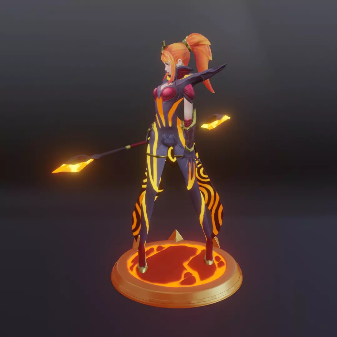 Elementalist Lux Magma League of Legends 3D print model_0