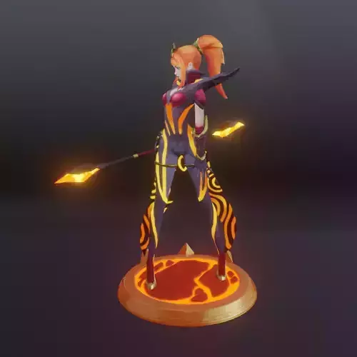 Elementalist Lux Magma League of Legends 3D print model