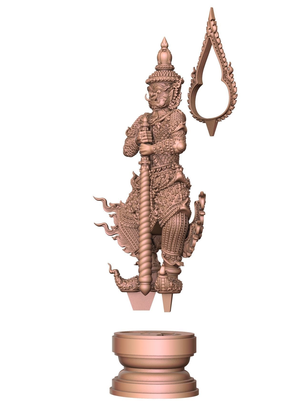 Tao Wessuwan Vol-03 Thai Art for  3D print model 3D print model_5