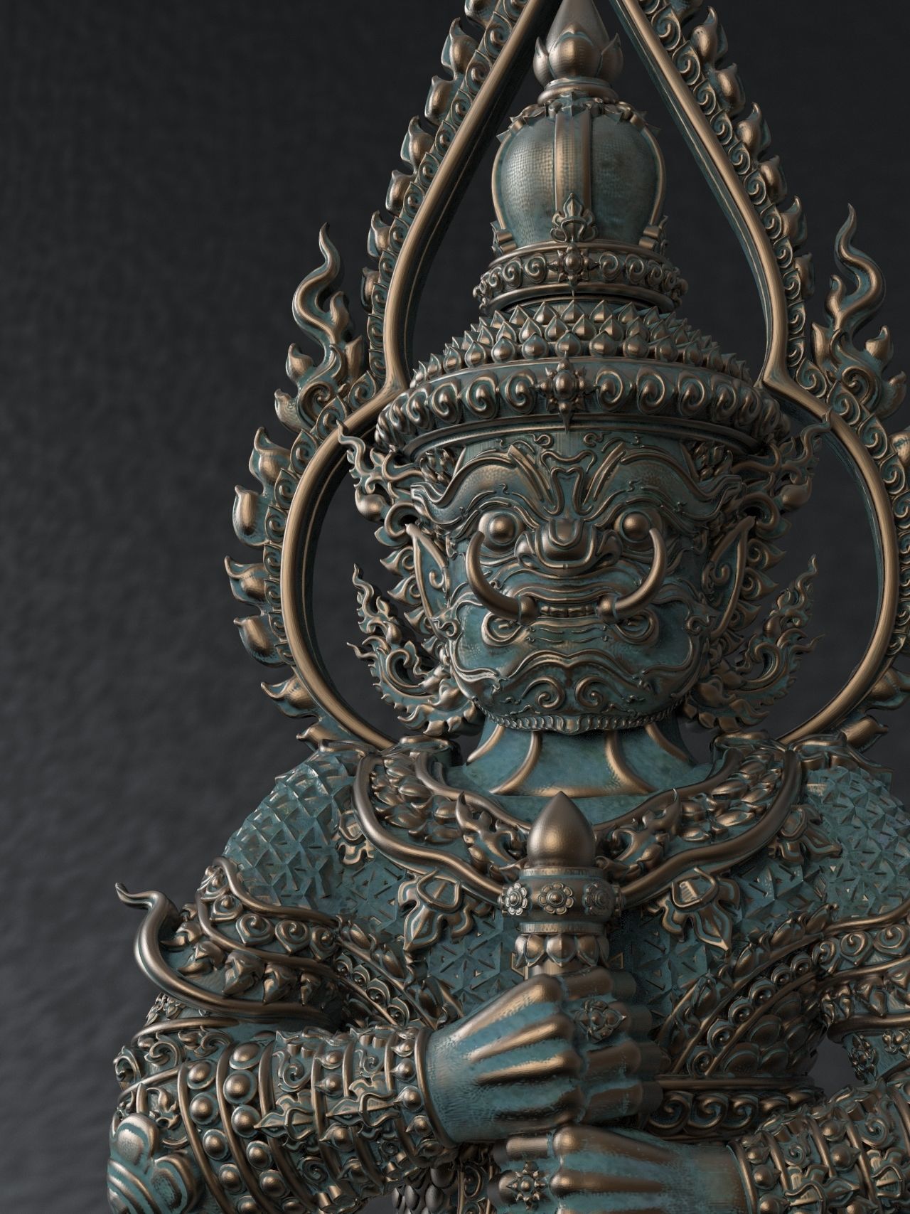 Tao Wessuwan Vol-03 Thai Art for  3D print model 3D print model_1