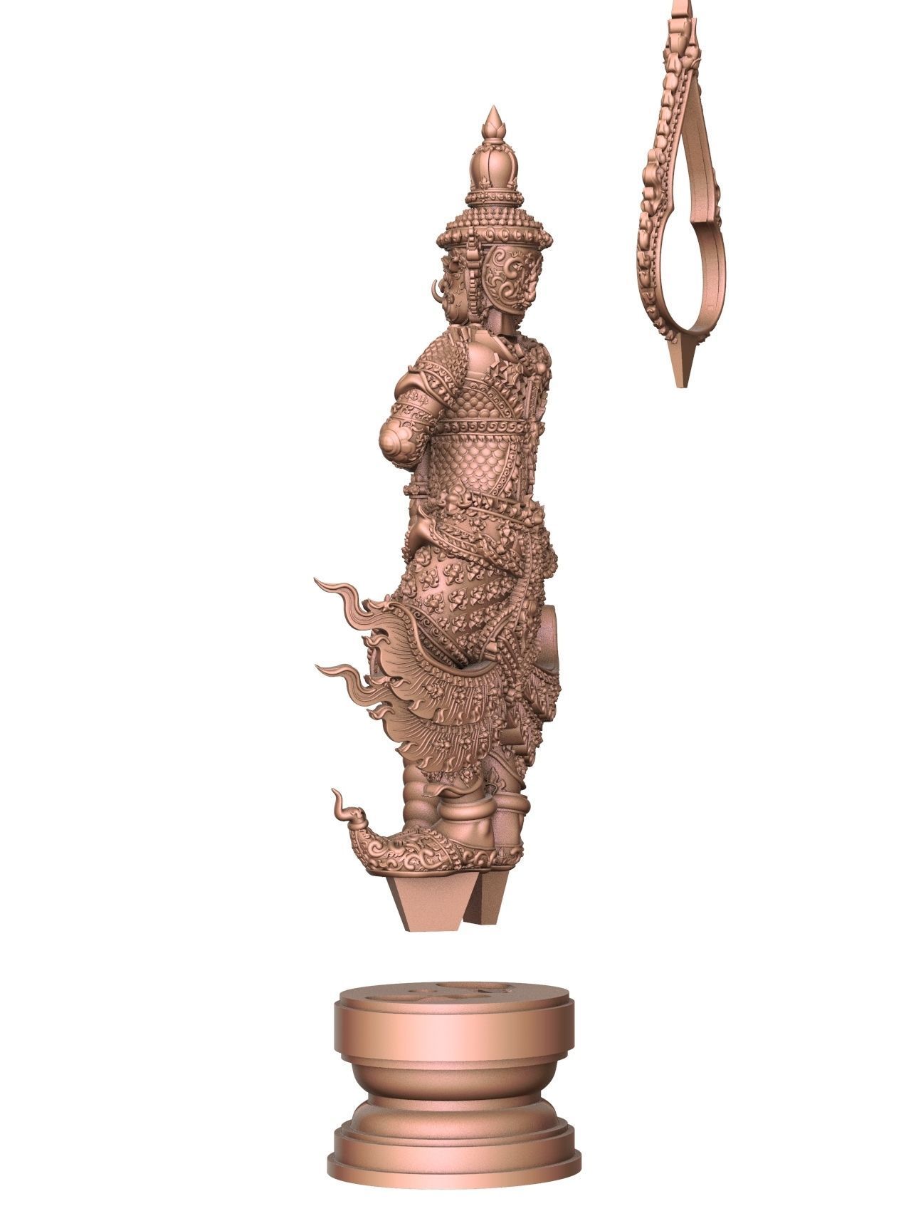 Tao Wessuwan Vol-03 Thai Art for  3D print model 3D print model_6