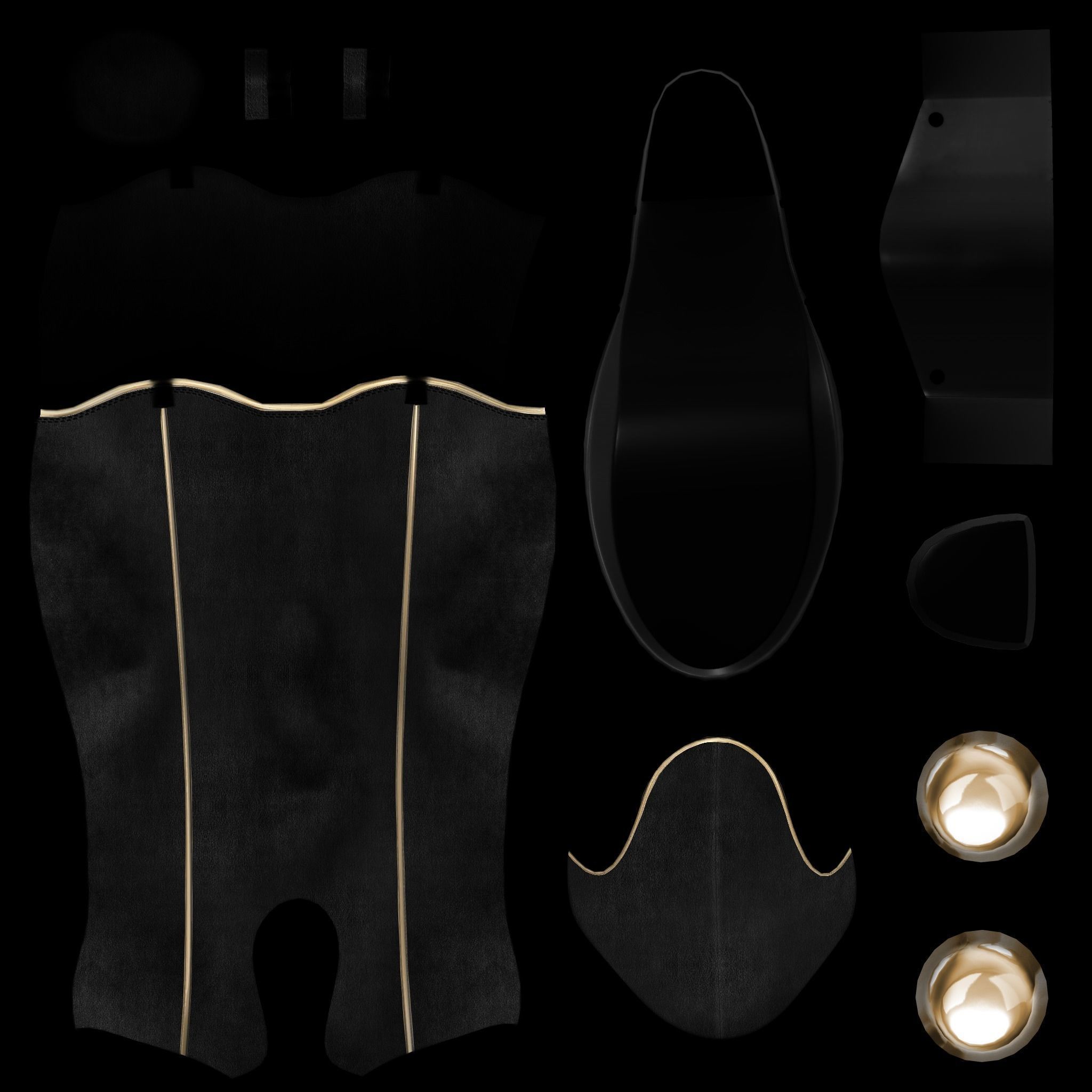 Manga Boots Low-poly 3D model_5