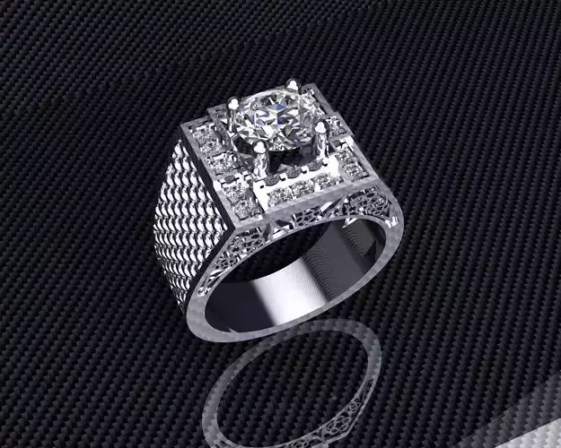 men ring diamond 
