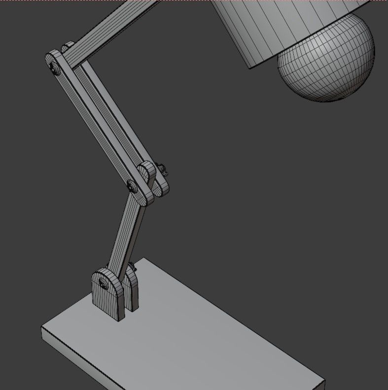 Articulated lamp Low-poly 3D model_19