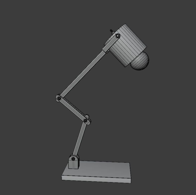 Articulated lamp Low-poly 3D model_15