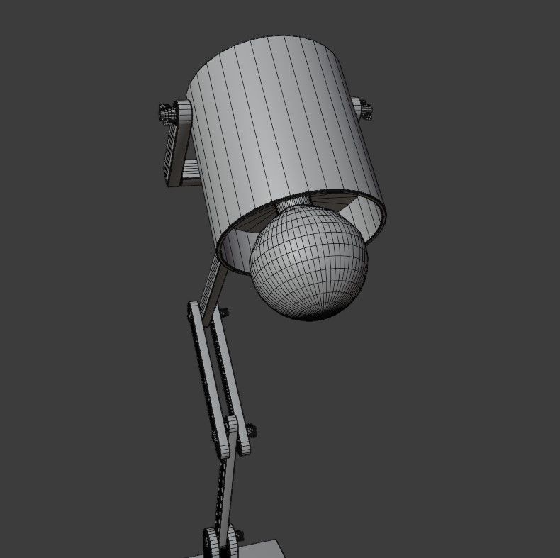 Articulated lamp Low-poly 3D model_12