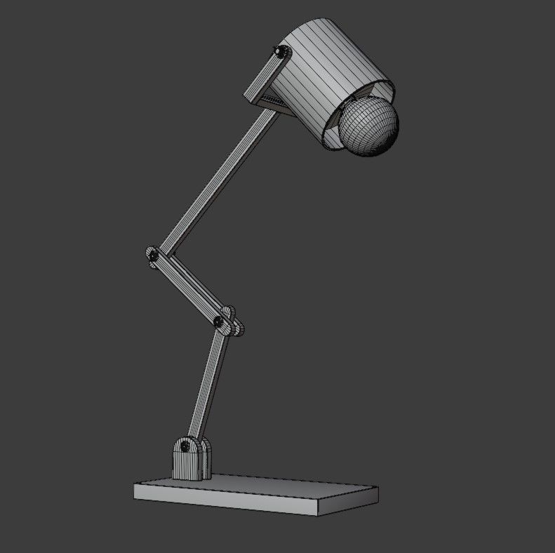 Articulated lamp Low-poly 3D model_11