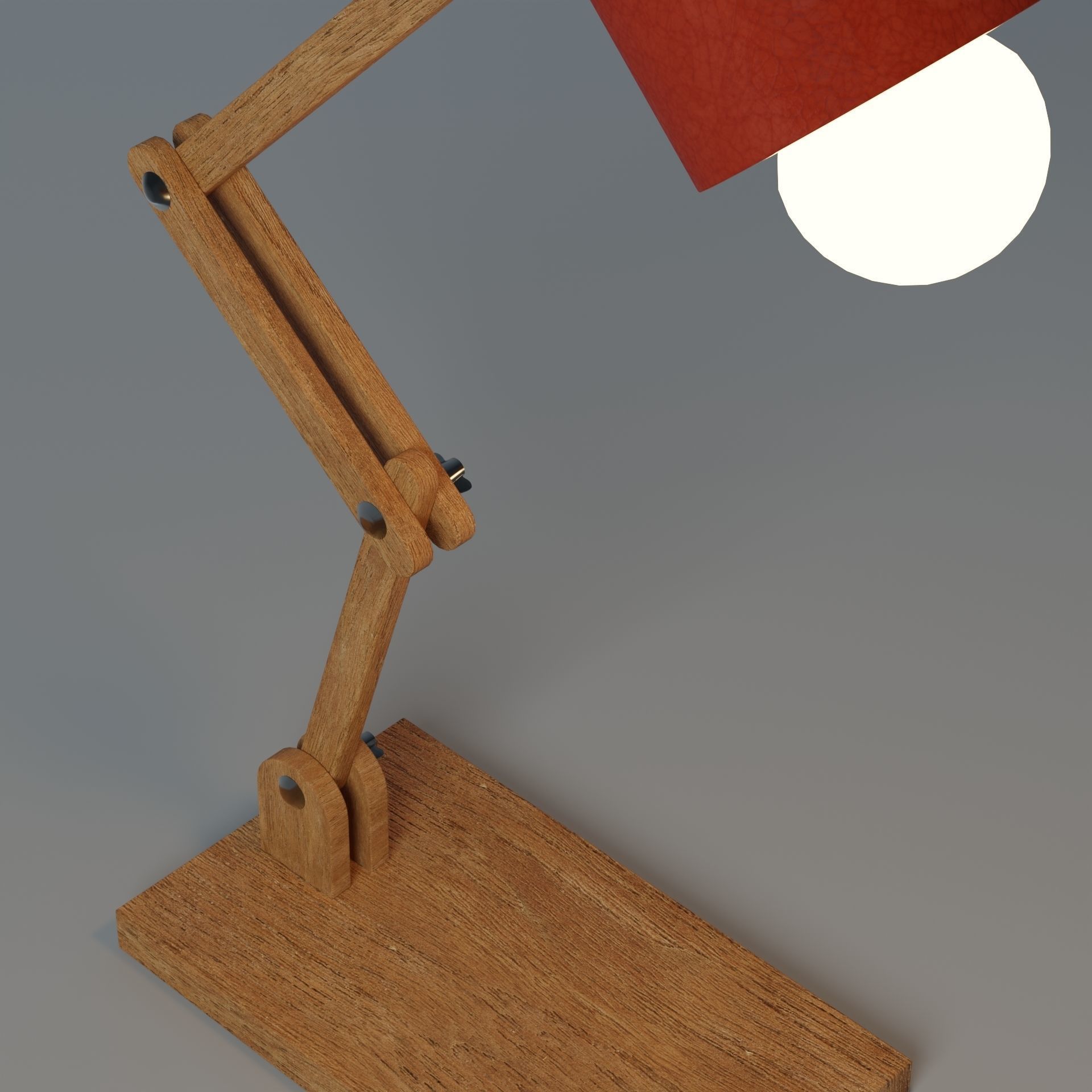 Articulated lamp Low-poly 3D model_9