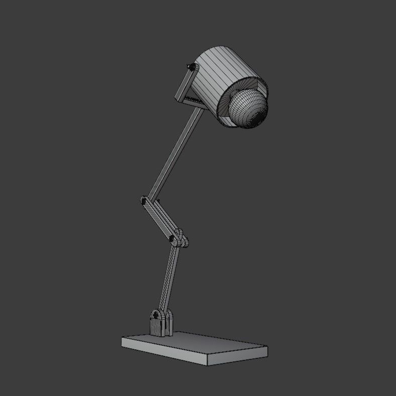 Articulated lamp Low-poly 3D model_18