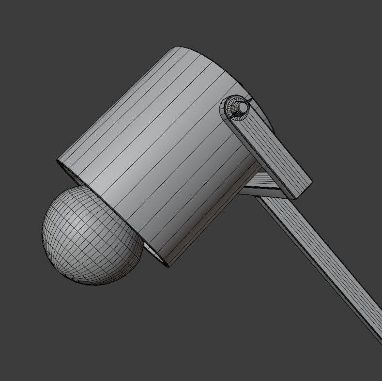 Articulated lamp Low-poly 3D model_17